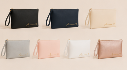 Pochette Personalizzato in Ecopelle Saffiano