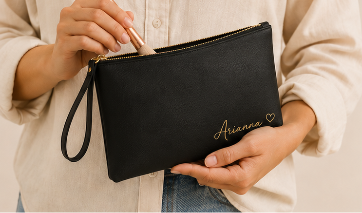 Pochette Personalizzato in Ecopelle Saffiano