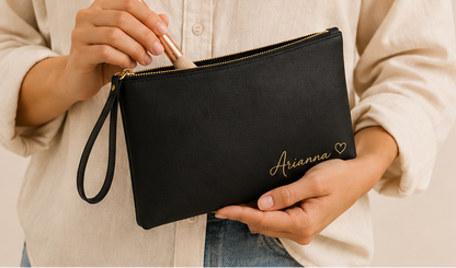 Pochette Personalizzato in Ecopelle Saffiano
