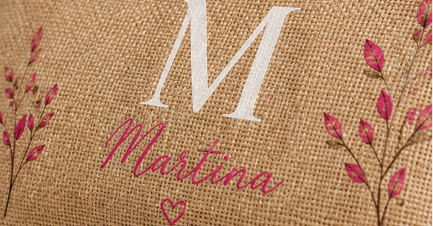 Pochette in Juta Personalizzata