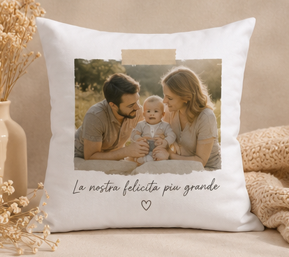 Cuscino Personalizzato con Foto o Dedica