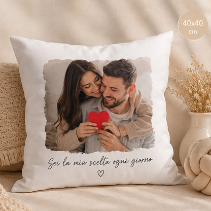 Cuscino Personalizzato con Foto o Dedica