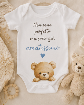 Body Neonato Personalizzato in Cotone