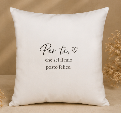 Cuscino Personalizzato con Foto o Dedica